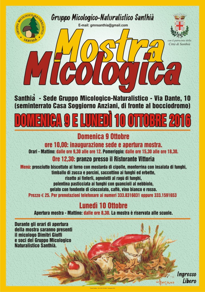 2016.10.09 - Manifesto e locandina micologica 2016