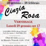 locandina cinzia rosa mostra arte